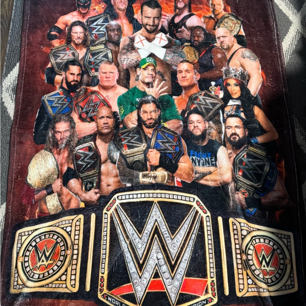 WWE Championship Belt Blanket